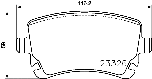 Brake Pad Set, disc brake (T2568)