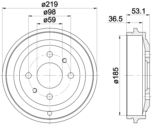 Brake Drum (62919)