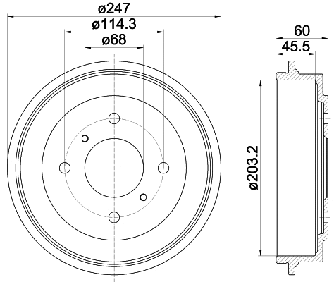 Brake Drum (61232)