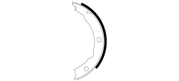 Brake Shoe Set, parking brake (H9350)