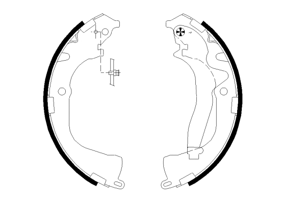 Brake Shoe Set (H1795)