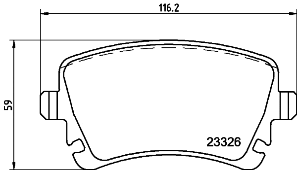 Brake Pad Set, disc brake (T1481)