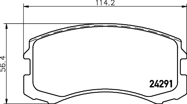 Brake Pad Set, disc brake (T1671)