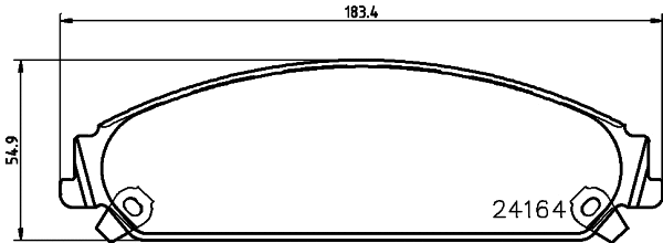 Brake Pad Set, disc brake (T1503)