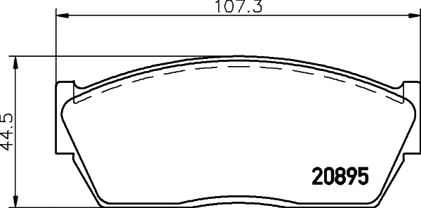 Brake Pad Set, disc brake (T0324)