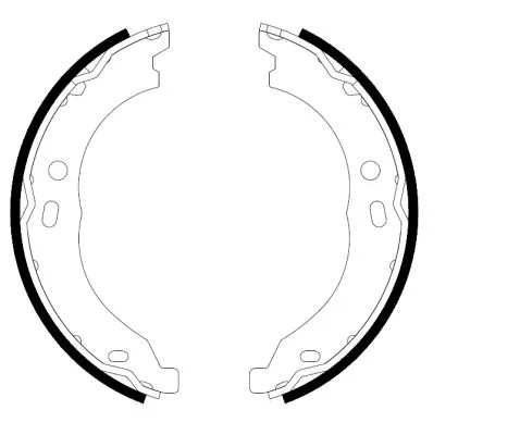 Brake Shoe Set, parking brake (H9925)