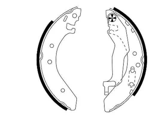 Brake Shoe Set (H8725)