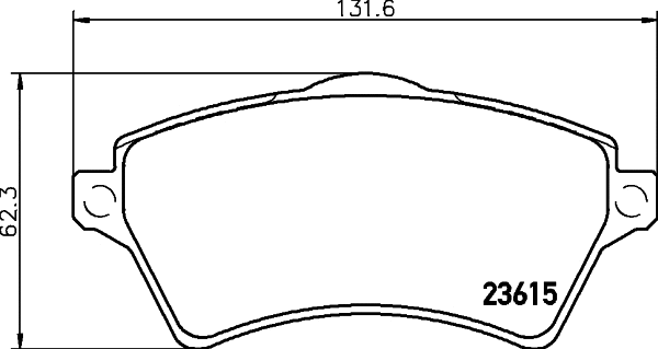 Brake Pad Set, disc brake (T1283)