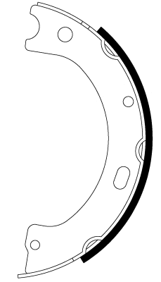 Brake Shoe Set, parking brake (H1860)