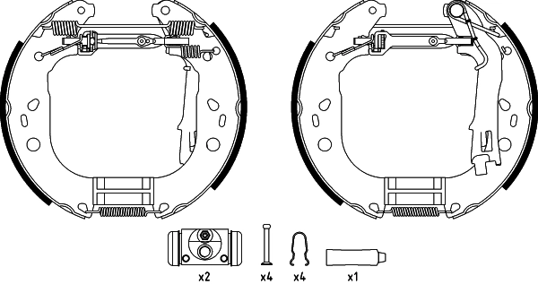 Brake Shoe Set (R1398)