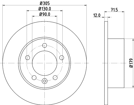 Brake Disc (55287)