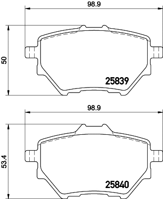 Brake Pad Set, disc brake (T2303)