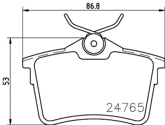 Brake Pad Set, disc brake (T1788)