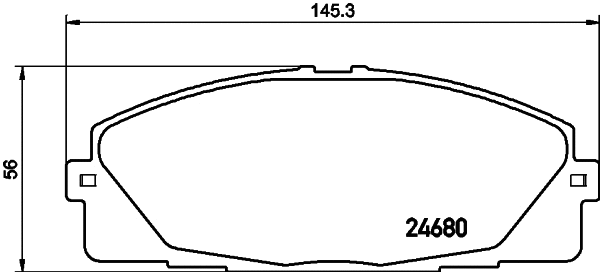 Brake Pad Set, disc brake (T2060)