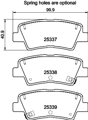 Brake Pad Set, disc brake (T3194)