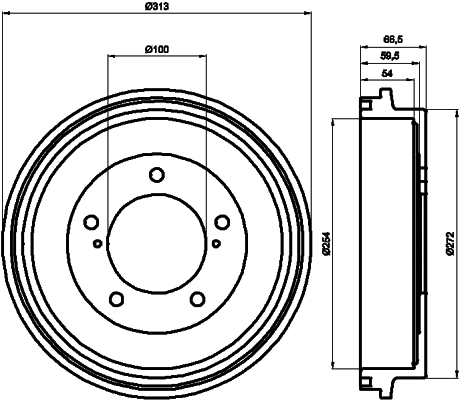 Brake Drum (61254)