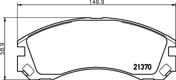 Brake Pad Set, disc brake (T1491)