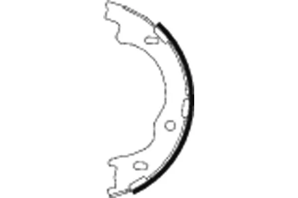 Brake Shoe Set, parking brake (H9995)