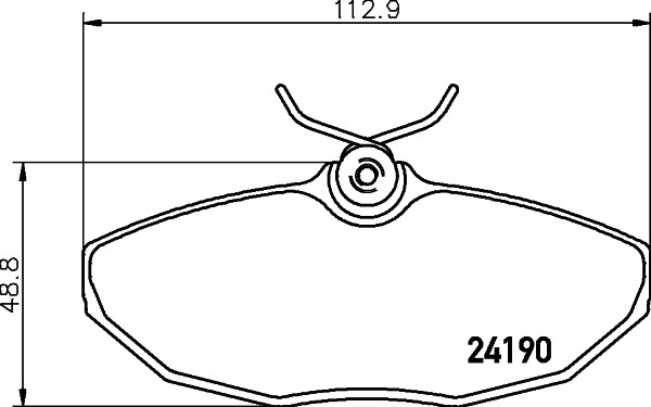 Brake Pad Set, disc brake (T1512)