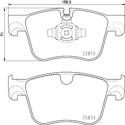 Brake Pad Set, disc brake (T2737)