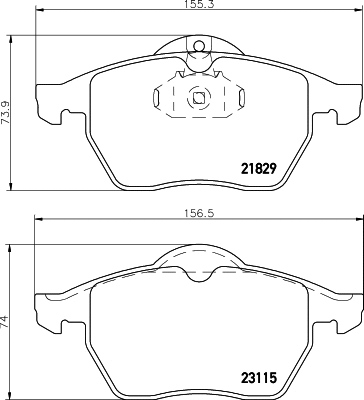 Brake Pad Set, disc brake (T1085)