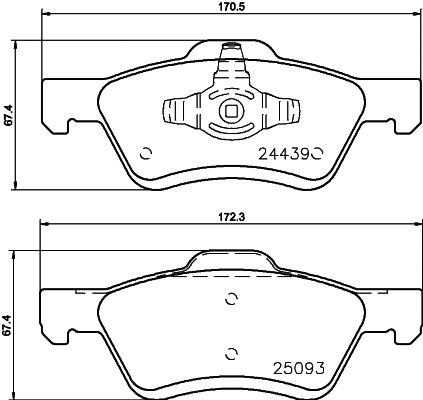Brake Pad Set, disc brake (T1914)