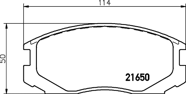 Brake Pad Set, disc brake (T3000)