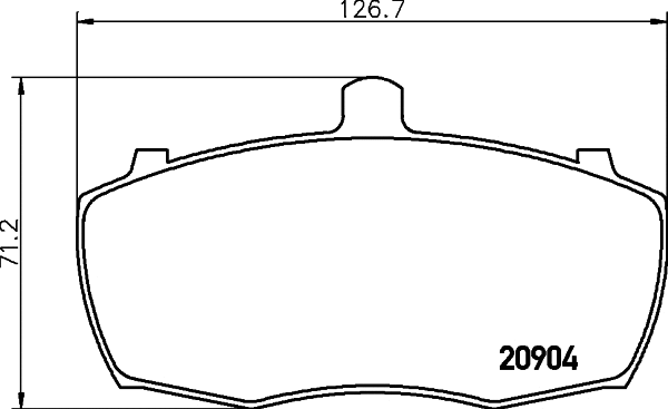 Brake Pad Set, disc brake (T0082)