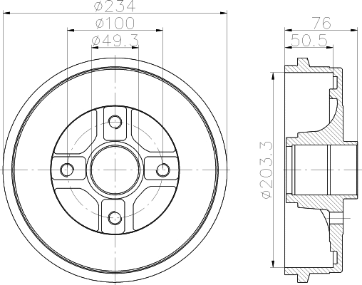 Brake Drum (61341)