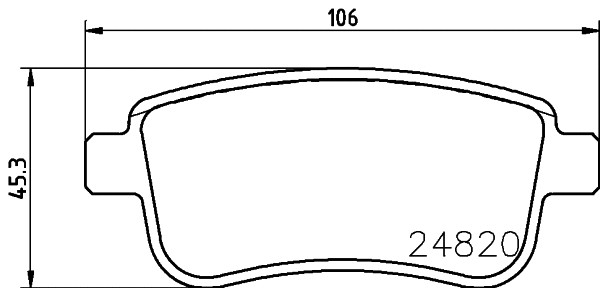 Brake Pad Set, disc brake (T1850)