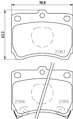 Brake Pad Set, disc brake (T0035)