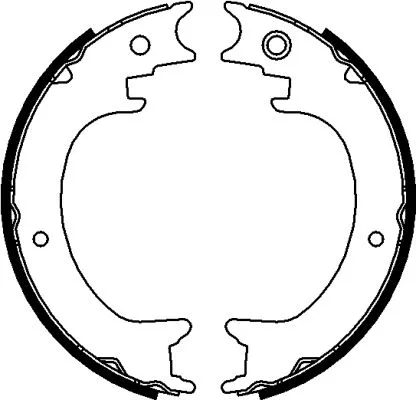 Brake Shoe Set, parking brake (H1743)