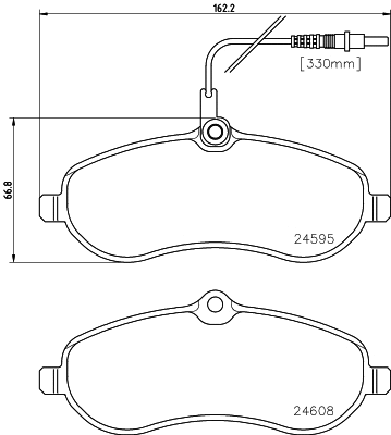 Brake Pad Set, disc brake (T1708)