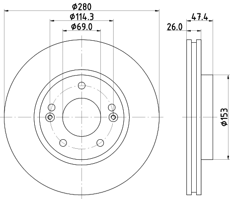 Brake Disc (55714)