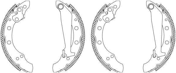 Brake Shoe Set (Q1207)