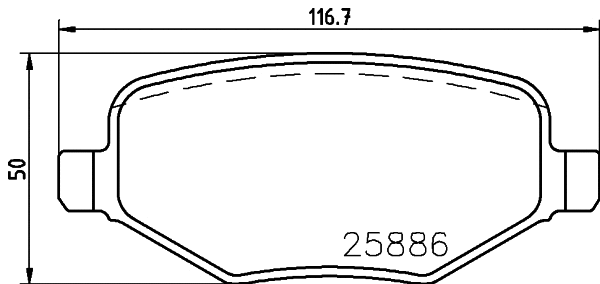 Brake Pad Set, disc brake (T2517)