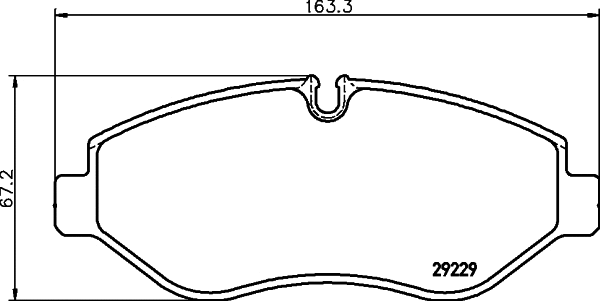 Brake Pad Set, disc brake (C6023)