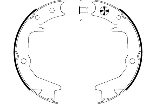 Brake Shoe Set, parking brake (H9735)