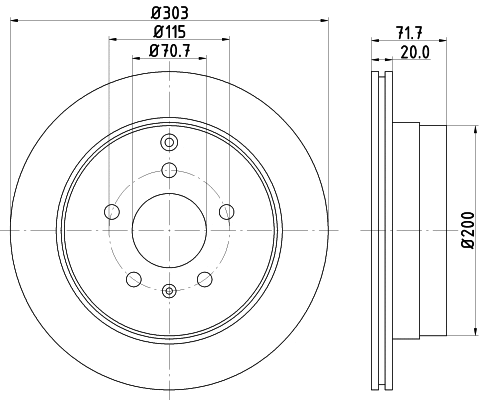 Brake Disc (54655)