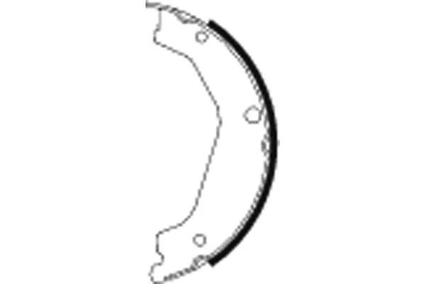 Brake Shoe Set, parking brake (H1684)