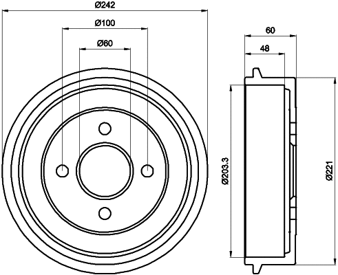 Brake Drum (60414)