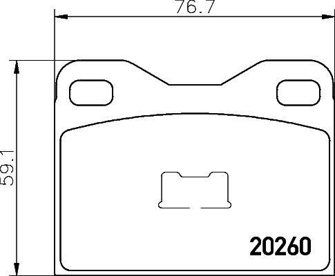 Brake Pad Set, disc brake (T0489)