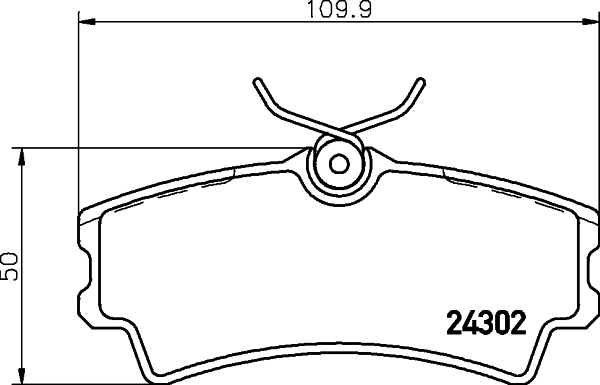 Brake Pad Set, disc brake (T1576)