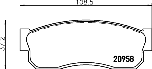 Brake Pad Set, disc brake (T0317)