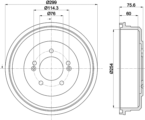 Brake Drum (61475)