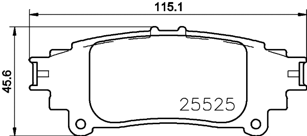 Brake Pad Set, disc brake (T2396)