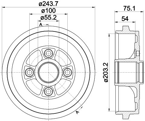 Brake Drum (61435)