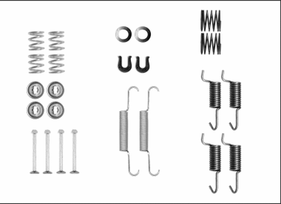 Accessory Kit, parking brake shoes (X0277)