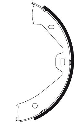 Brake Shoe Set, parking brake (H1752)