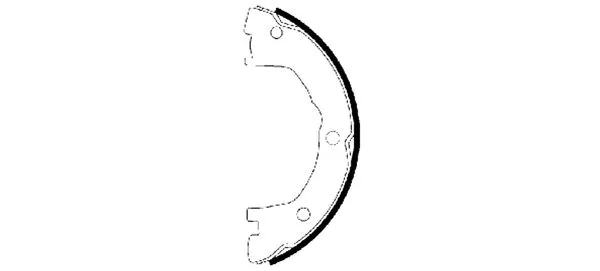 Brake Shoe Set, parking brake (H9520)